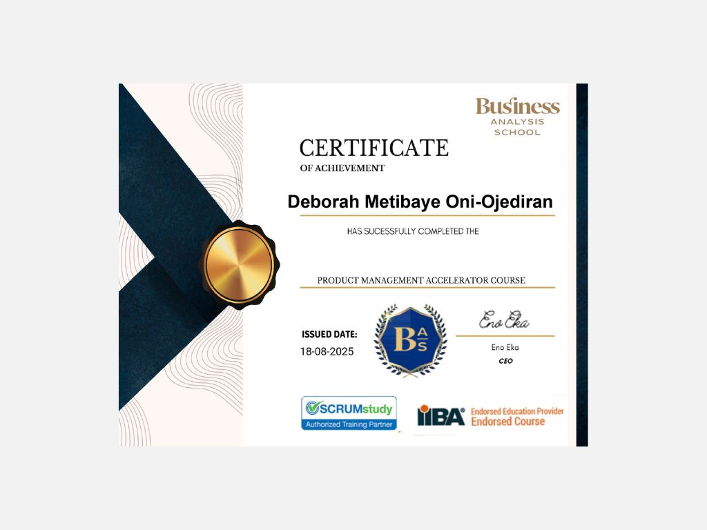 Product Management Certificate